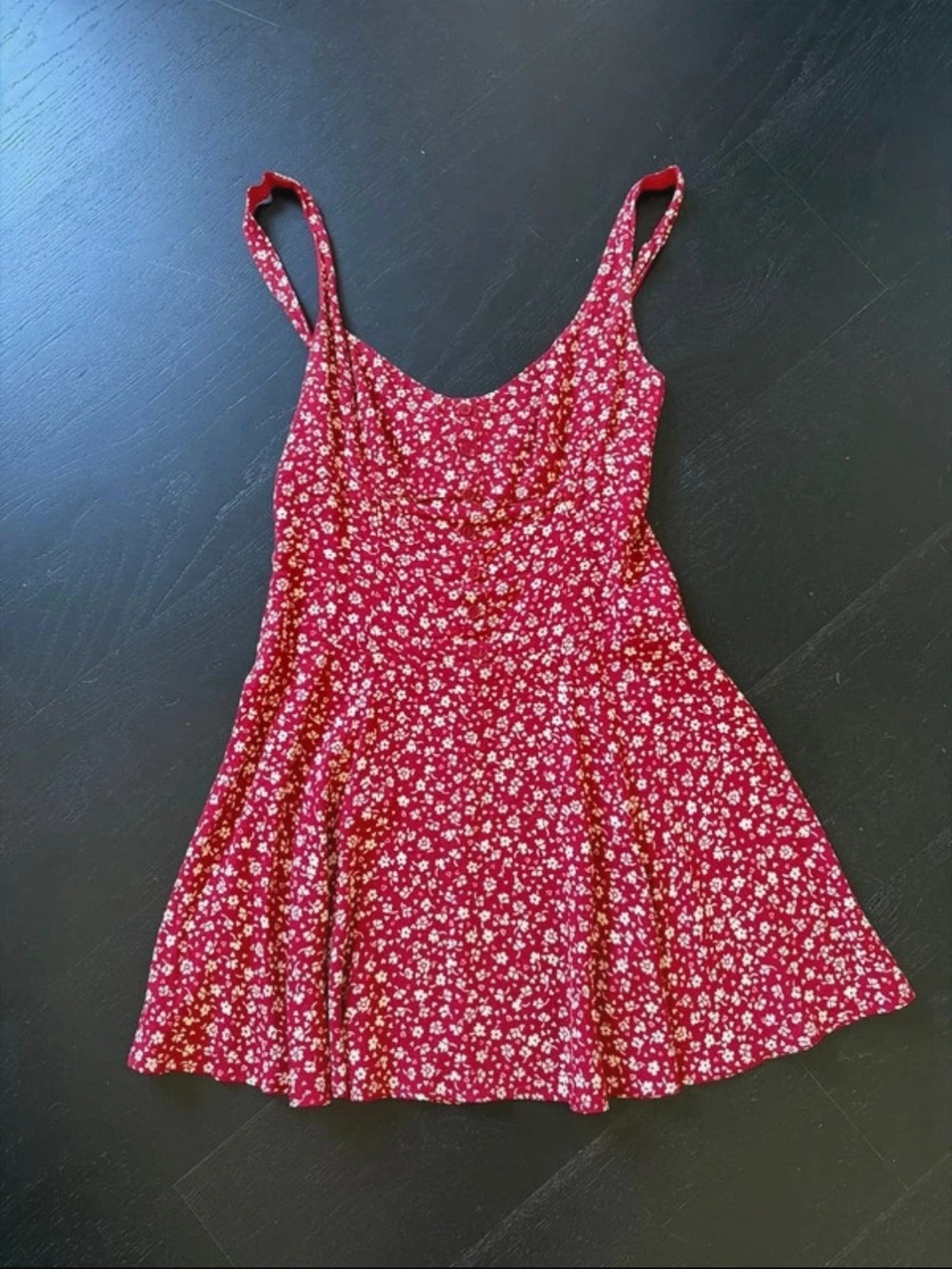 Reformation Red and White Floral Sundress